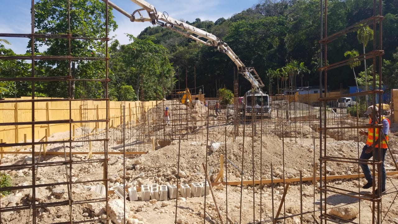 Bessa Resort Work in Progress. Foundation work being done by Rovenne Construction